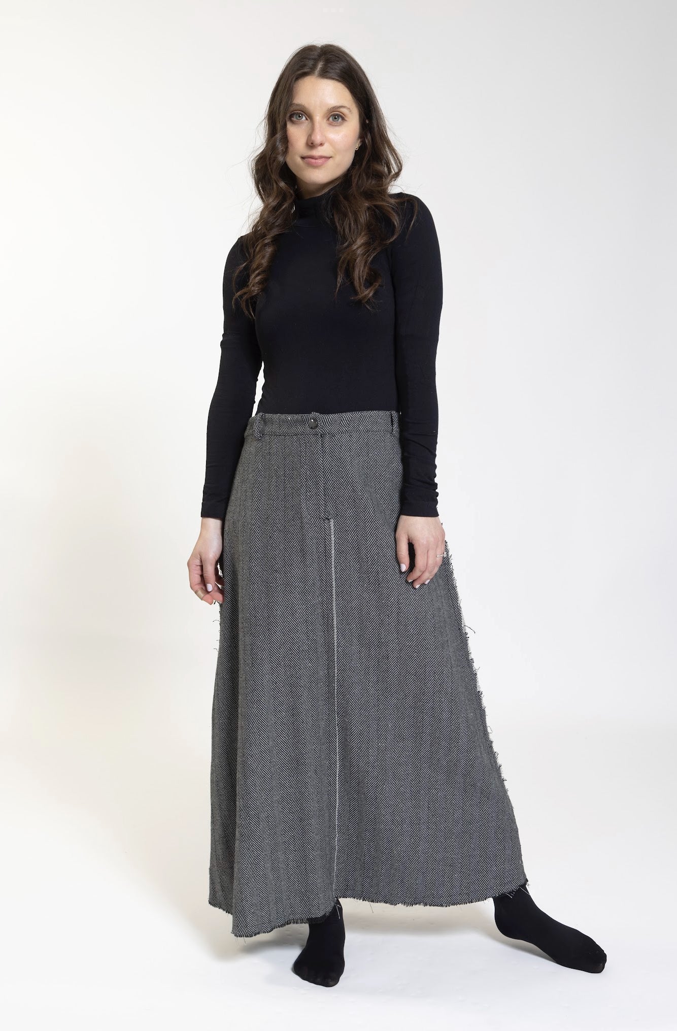 HERRINGBONE SKIRT