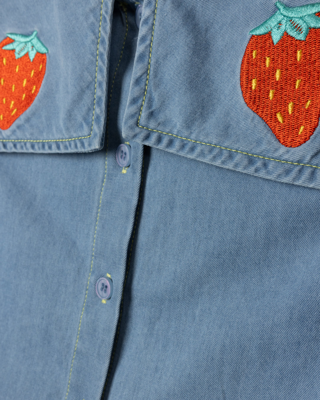 TATE STRAWBERRY DENIM SET