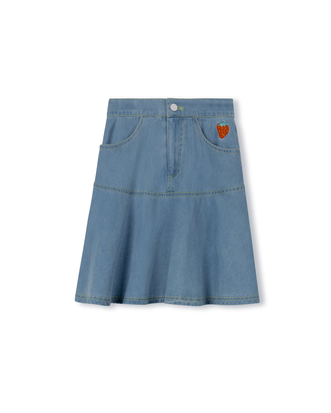 TATE STRAWBERRY DENIM SET