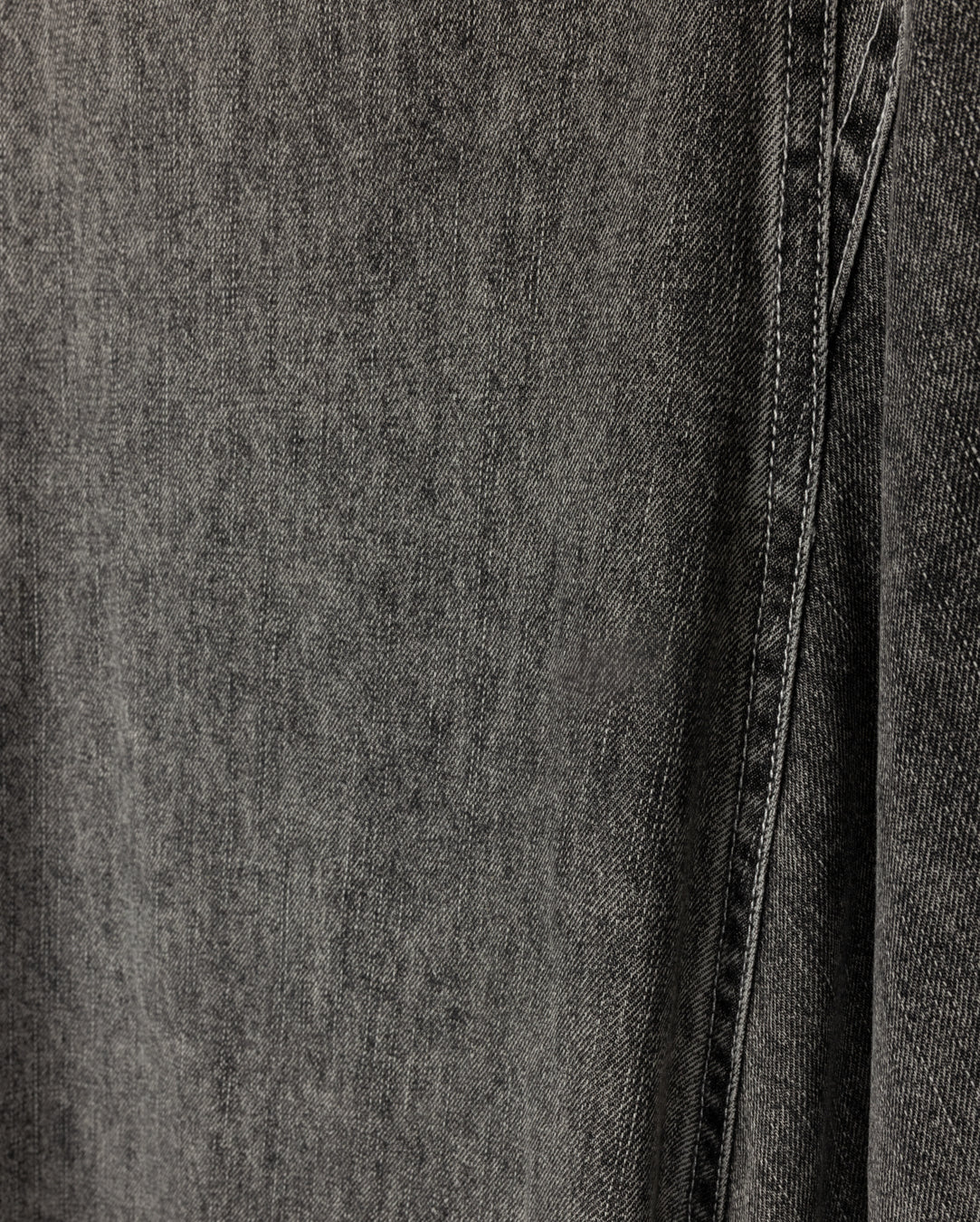 DENIM STICH STICH MAXI SKIRT - BLACK DENIM