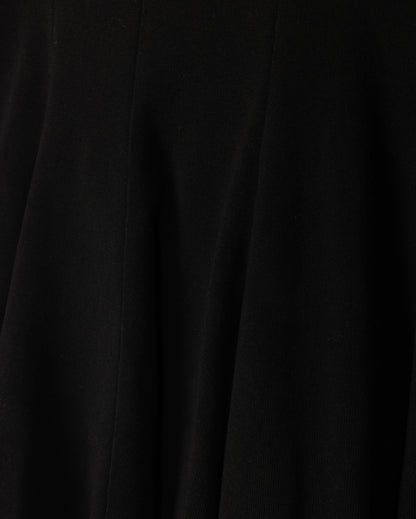 ELASTIC WAIST PANEL KNEE SKIRT