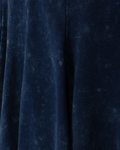 ELASTIC WAIST PANEL KNEE SKIRT