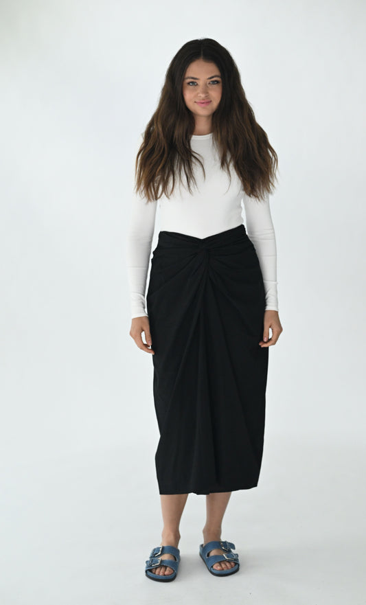 TWISTED WAIST SKIRT