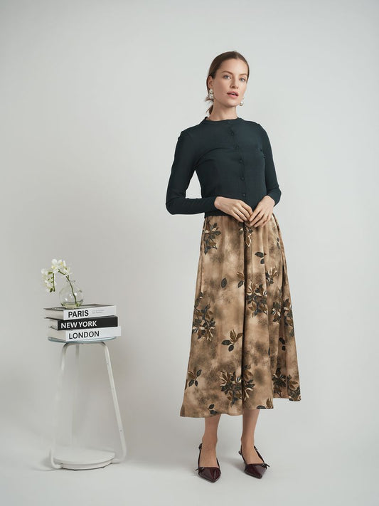 LEAF WAISTED JUMPER DRESS