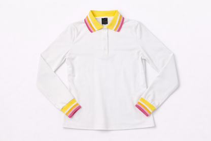 STRIPED COLLARED TEE