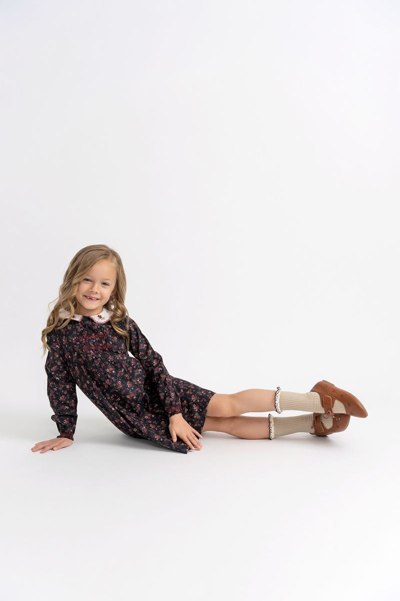 FLORAL SMOCK DRESS