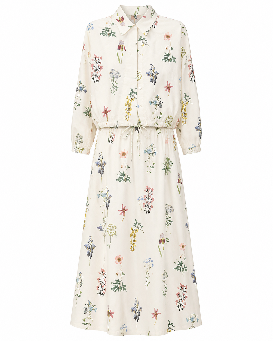 FLORAL PRINTED COTTON MAXI SET