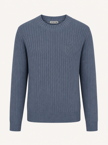 POINT CABLE CREST SWEATER