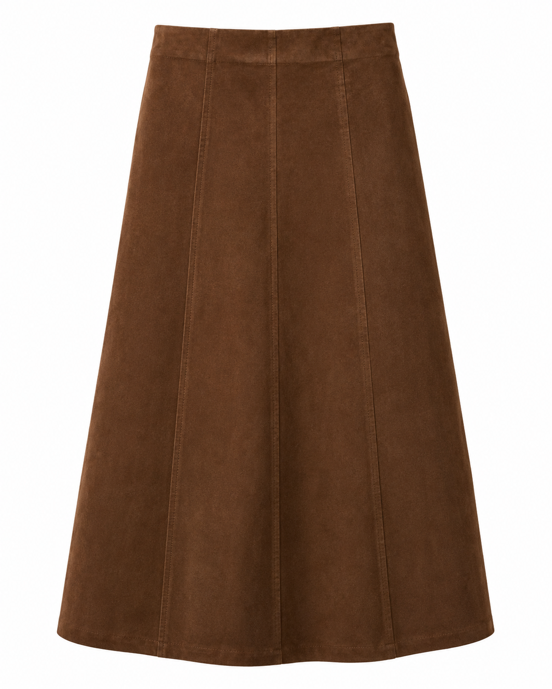 CORDUROY PANEL MIDI SKIRT