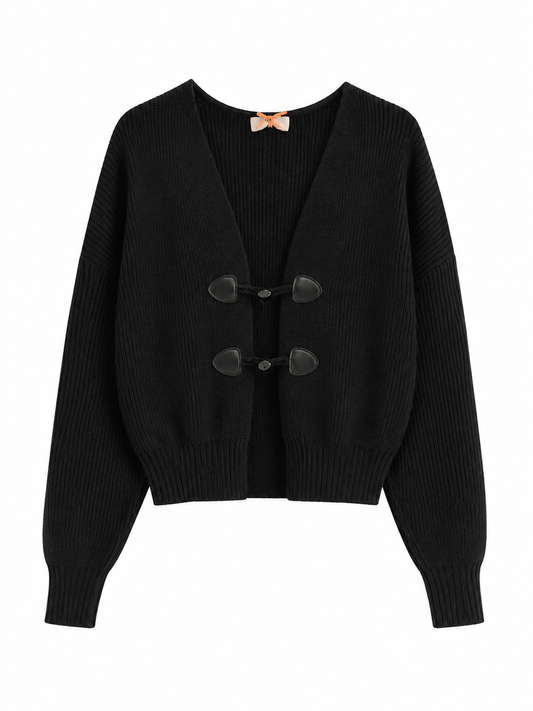 TOGGLE KNIT CARDIGAN