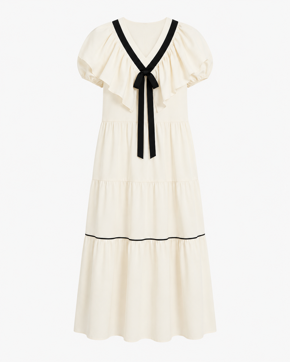 White Ruffle Dress