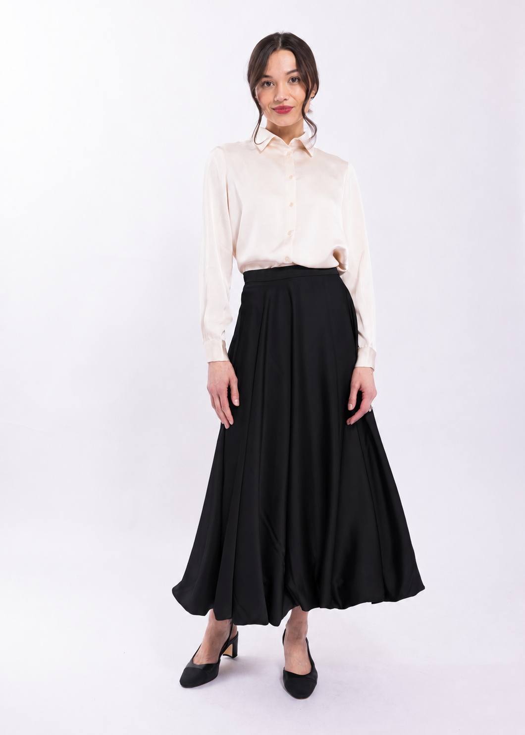 BUBBLE MIDI SKIRT