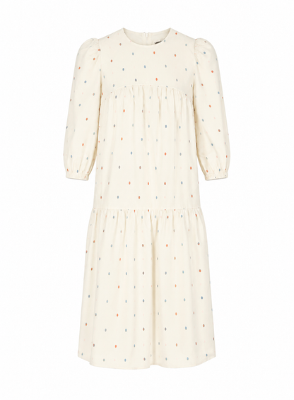 WOVEN DRESS WITH LACE