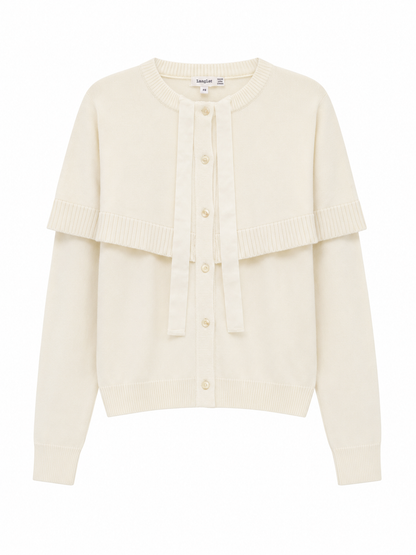 GIRLS CAPE KNIT CARDIGAN
