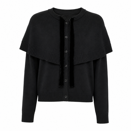 GIRLS CAPE KNIT CARDIGAN