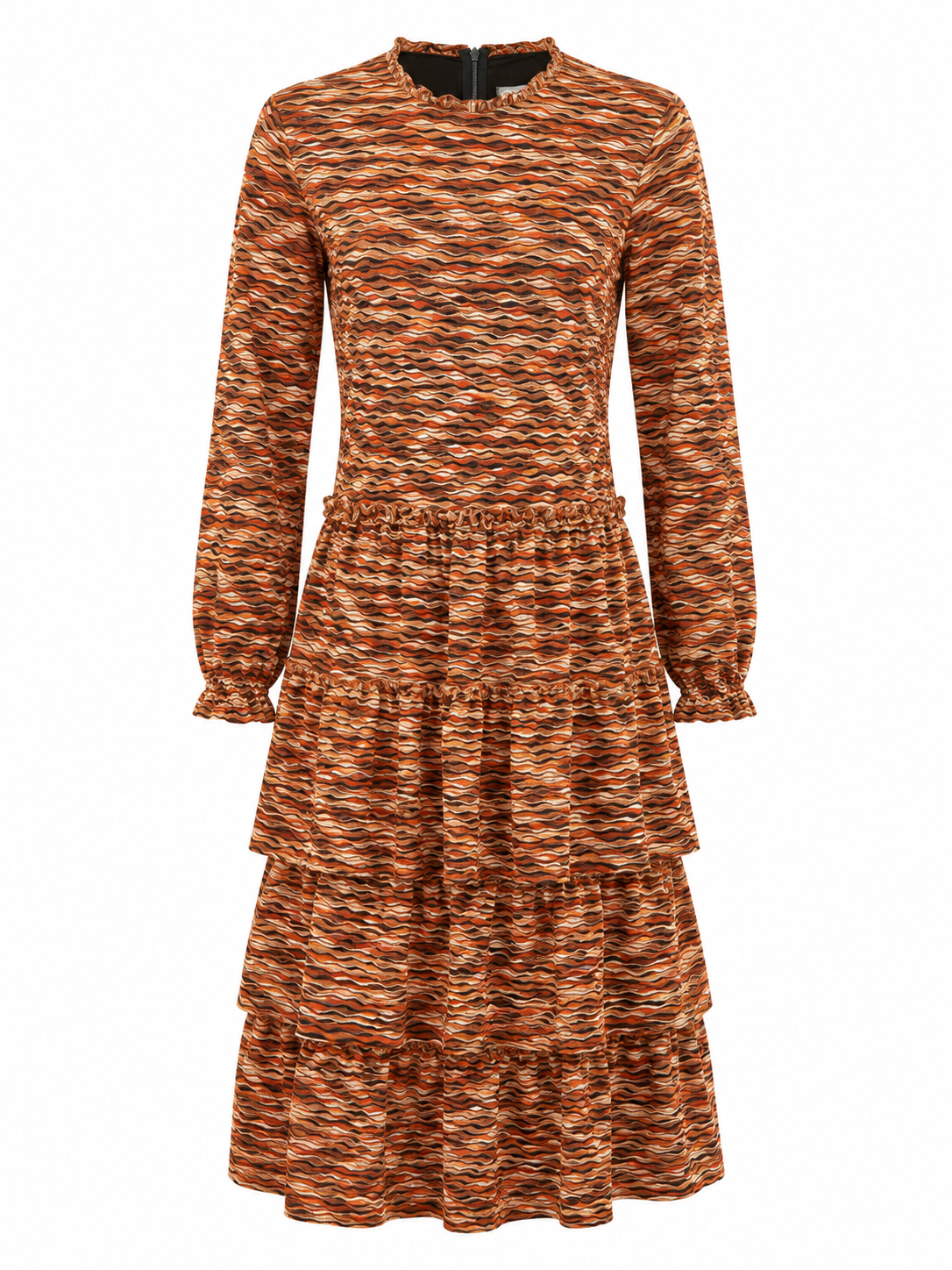 Multicolored Ruffle Tier Dress