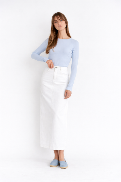 STRETCH LONG STRAIGHT SKIRT