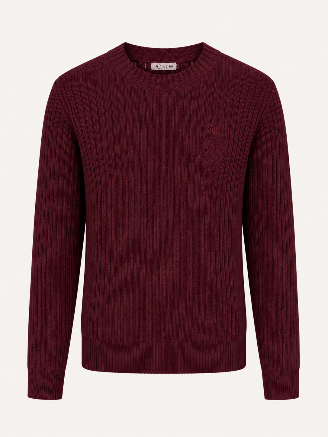 POINT CABLE CREST SWEATER