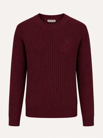 POINT CABLE CREST SWEATER