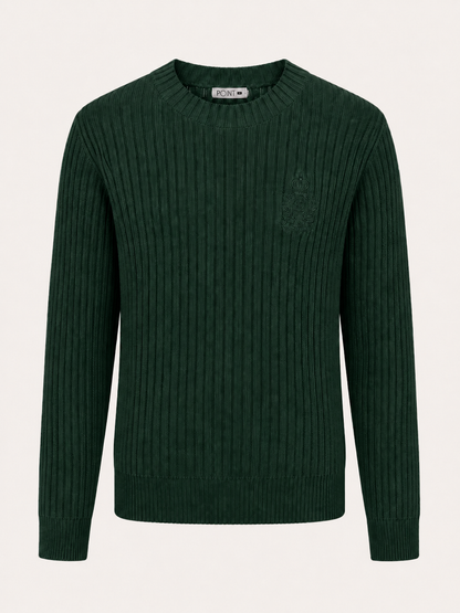 POINT CABLE CREST SWEATER