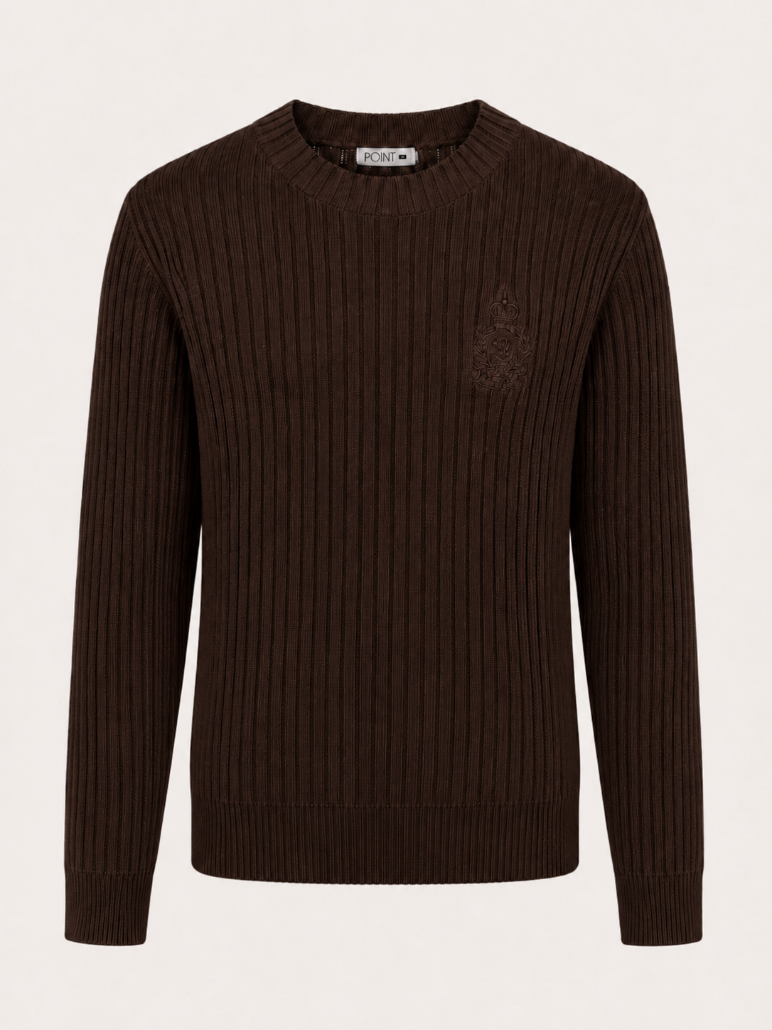 POINT CABLE CREST SWEATER