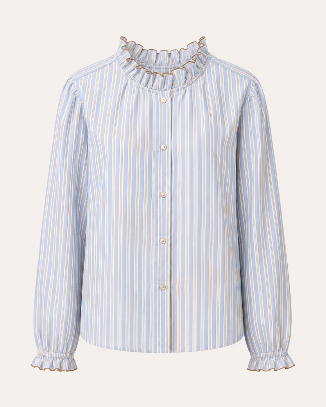 POINT RUFFLE BLOUSE