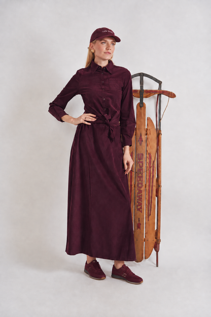 CORDUROY EMBROIDERED BLOUSE