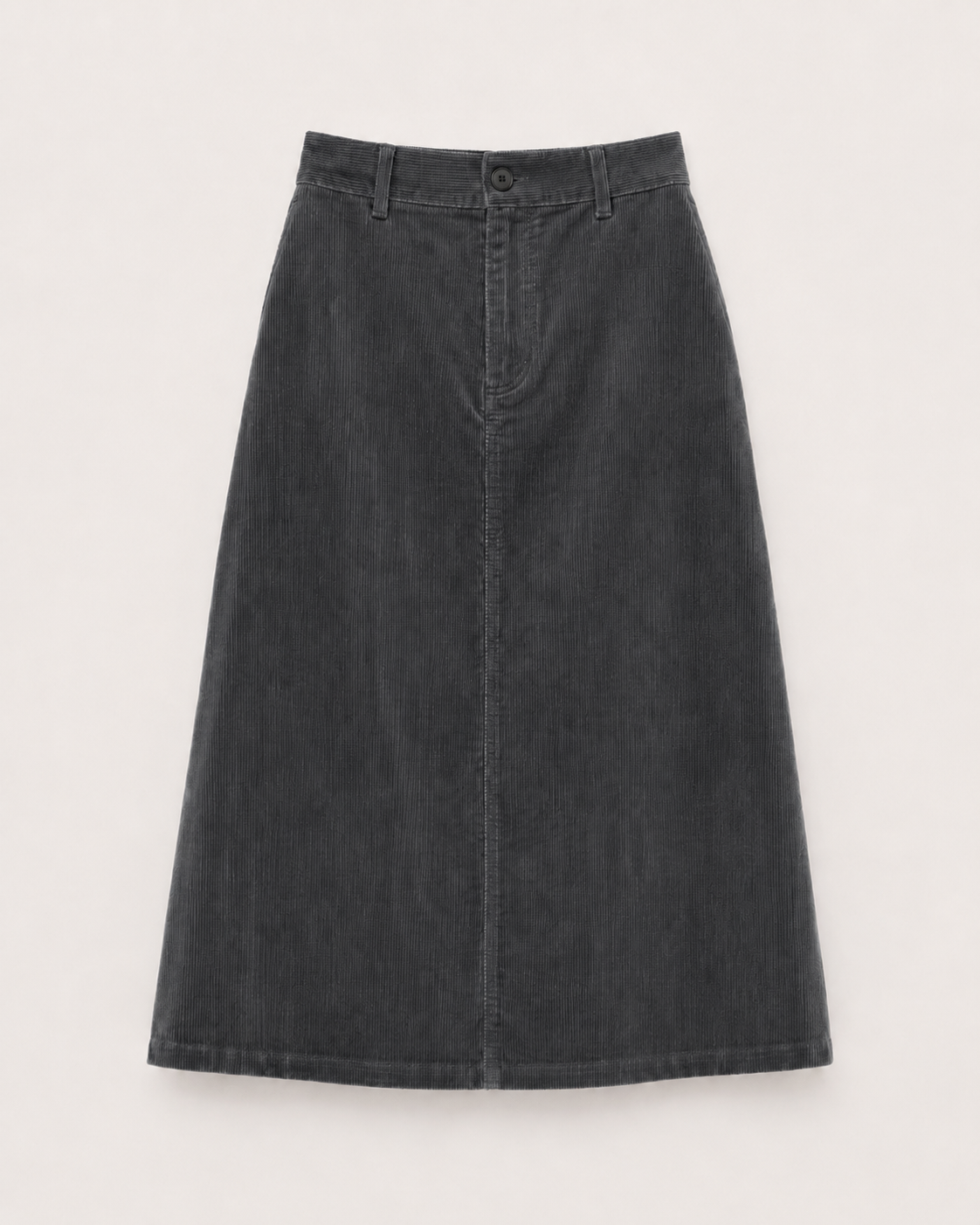 STRETCH CORDUROY MAXI SKIRT