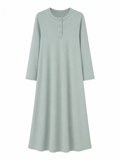 Henley Ribbed Dress