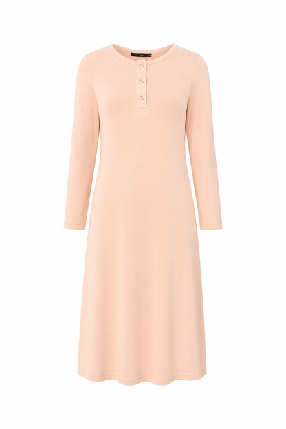 Henley Ribbed Dress