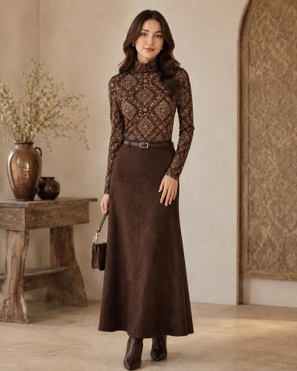 PRINTED MOCKNECK