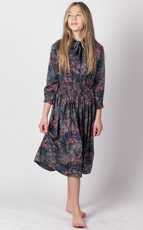 WATERCOLOR FLORAL DRESS