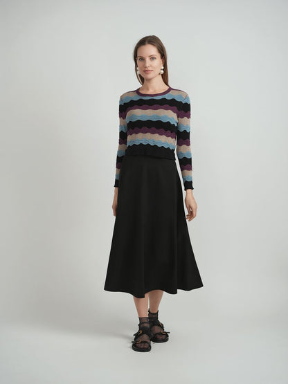 MULTI ZIG ZAG SWEATER