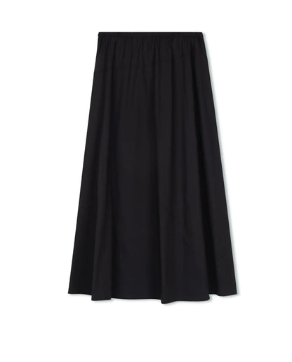 POINT POPLIN A-LINE SKIRT