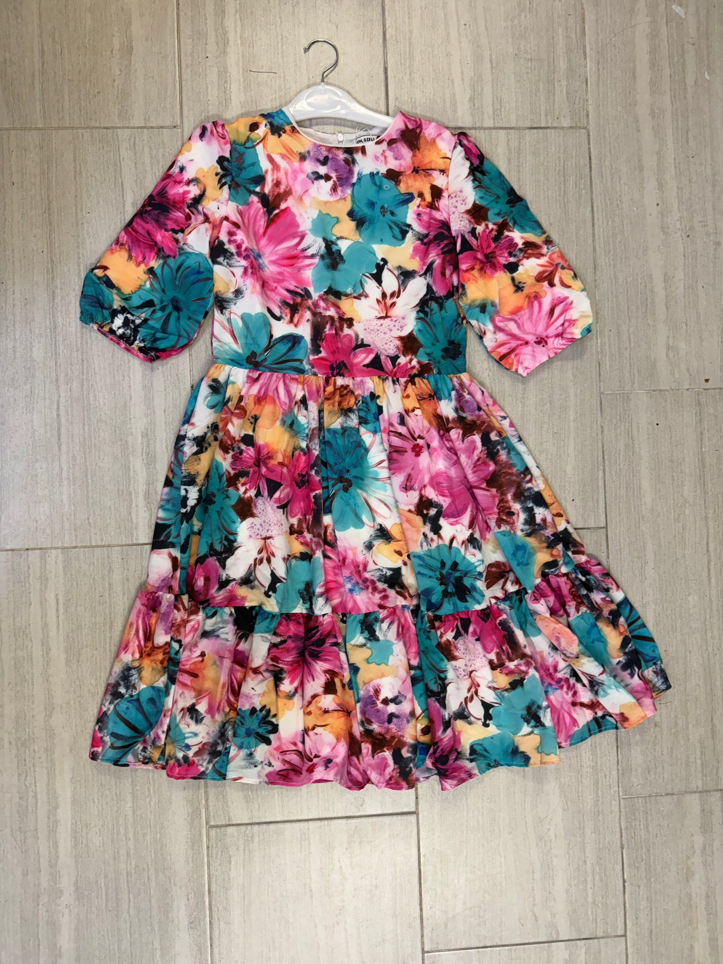 MULTICOLOR FLORAL DRESS