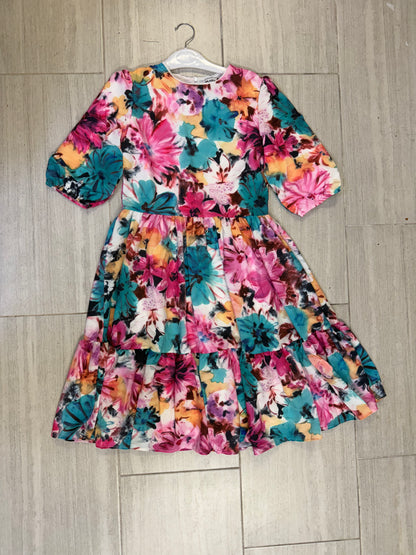 MULTICOLOR FLORAL DRESS