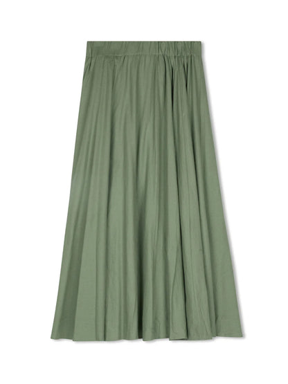 POINT LINEN PANEL SKIRT