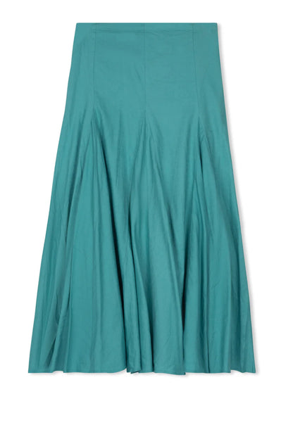 POINT LINEN GORE SKIRT