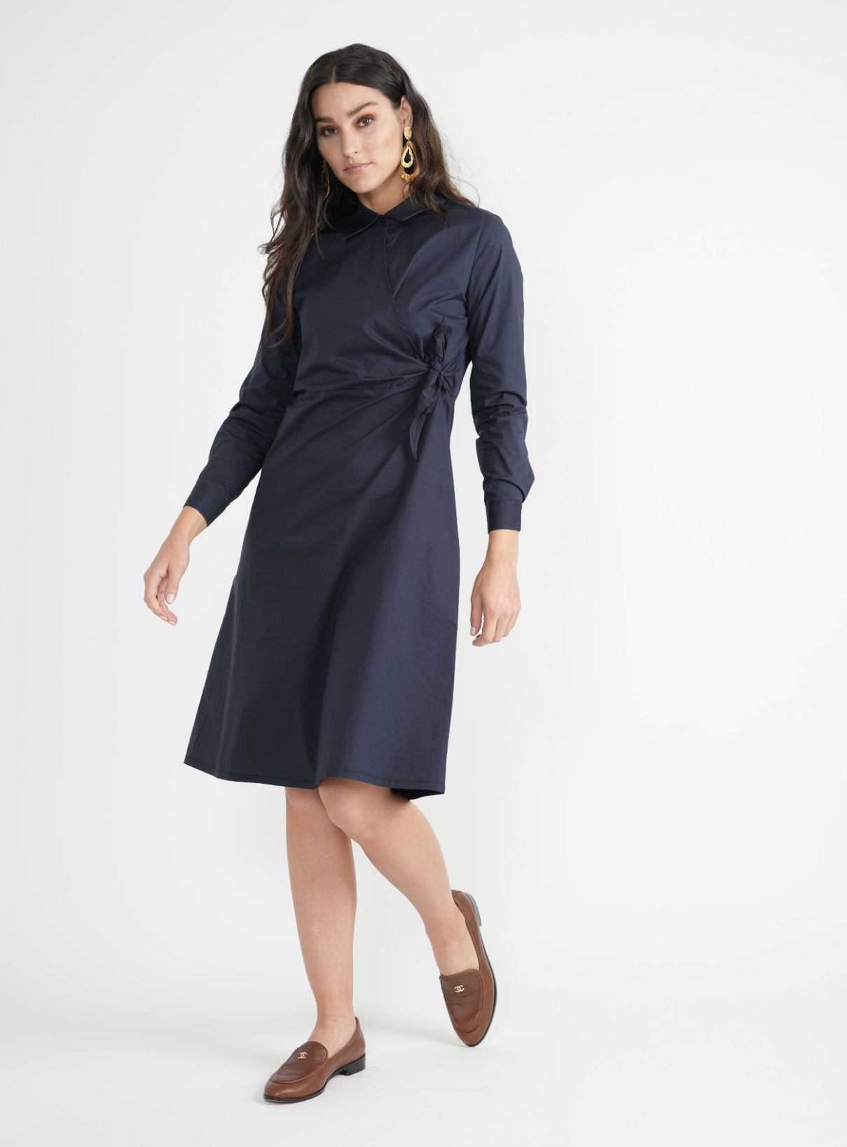 WRAP FRONT DRESS