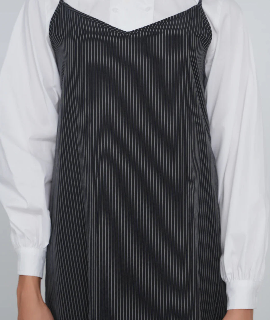 POINT BRUSHED A-LINE MAXI JUMPER