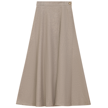WOOL SIDE BUTTON SKIRT