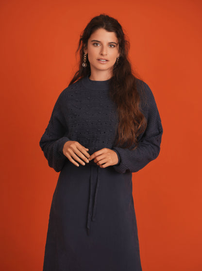 CROPPED KNIT SWEATER