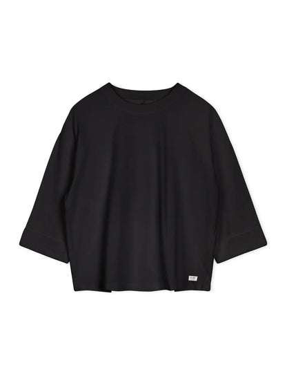 POINT 3/4 CUFF-UP LABEL TEE