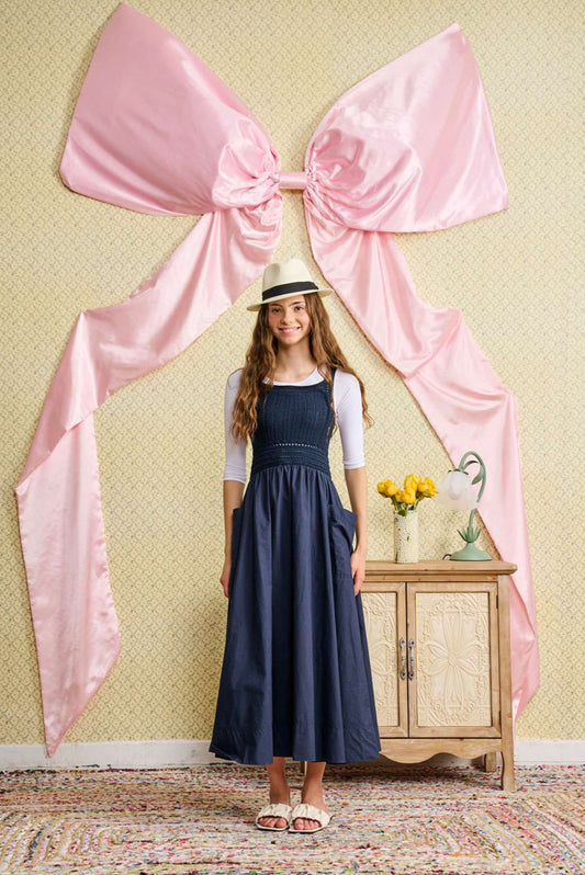 NAVY KNIT TOP JUMPER