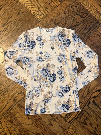 RHYTHM GRAY FLORAL TEE