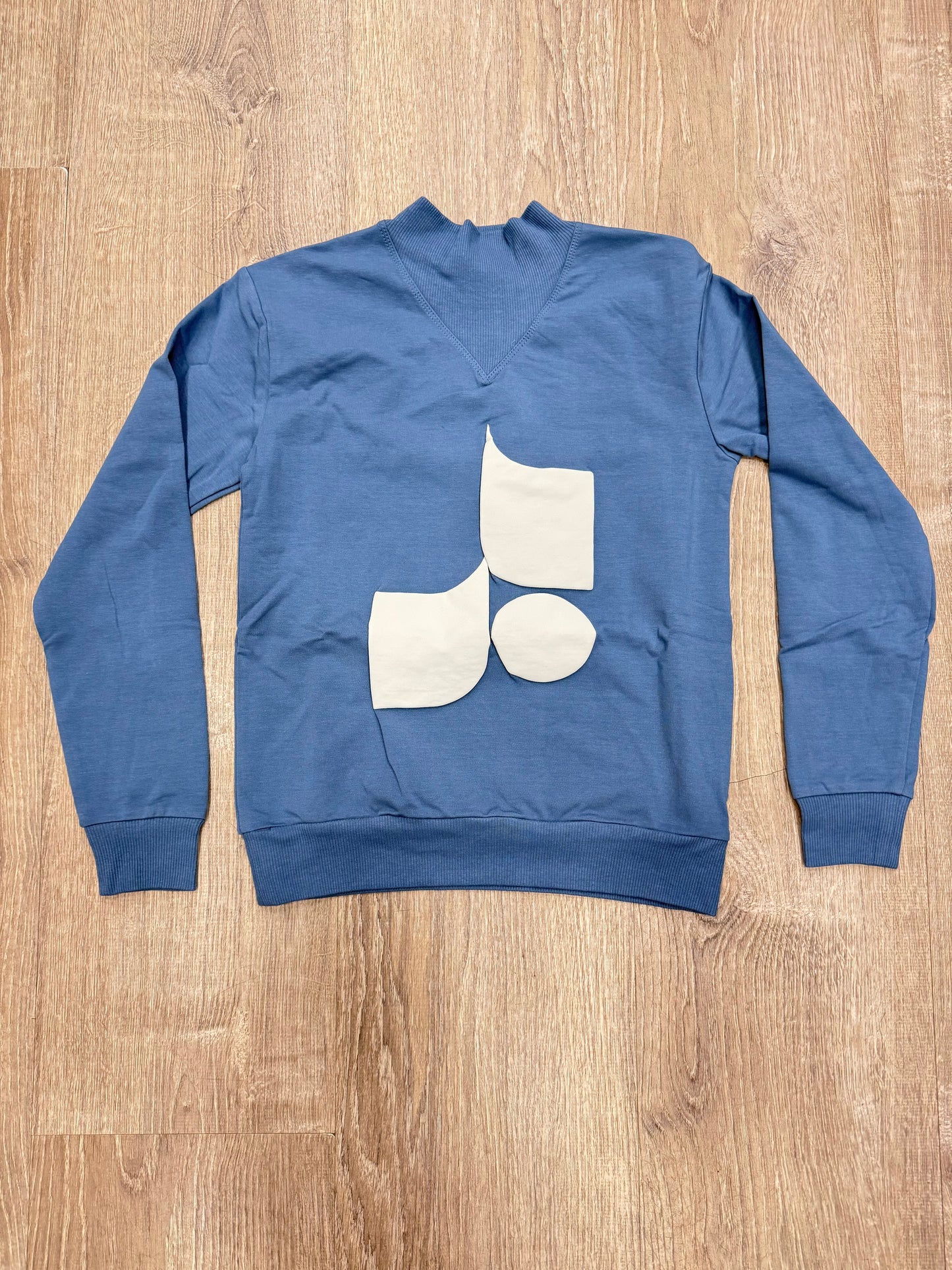 FENNEL NECK GRAPHIC SWEATSHIRT