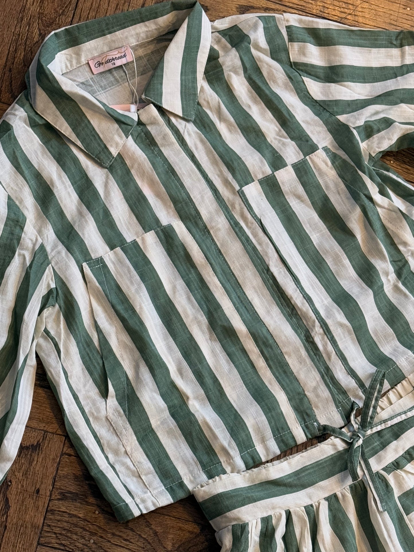 GREEN STRIPE SET