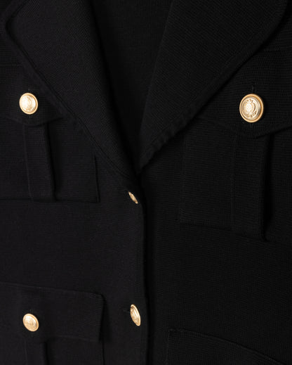 KNIT BLAZER WITH CARGO POCKETS