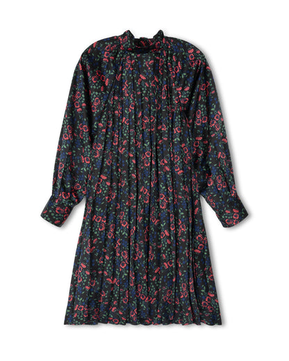 ACCORDIAN PLEATED FULL SWING DRESS