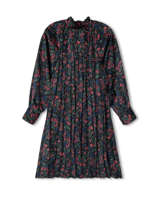 ACCORDIAN PLEATED FULL SWING DRESS